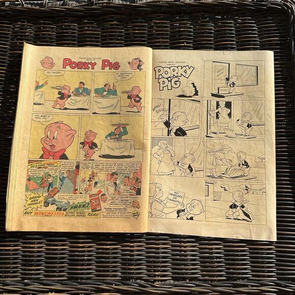 Porky Pig‎ No. 52 VG Dell Comics 1957 The Tortoise Shell King - Picture 7 of 8